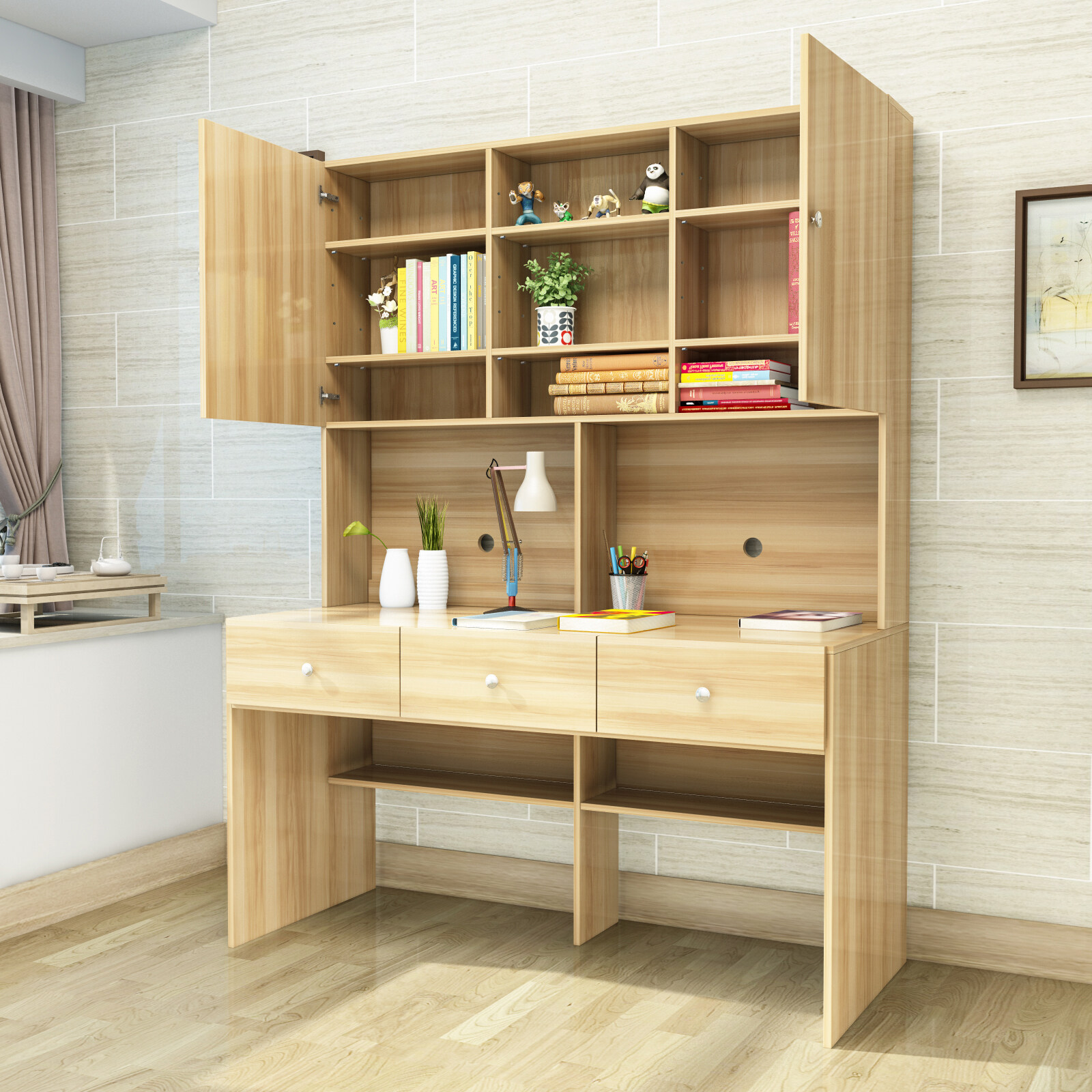 书桌上电脑的主机放哪里