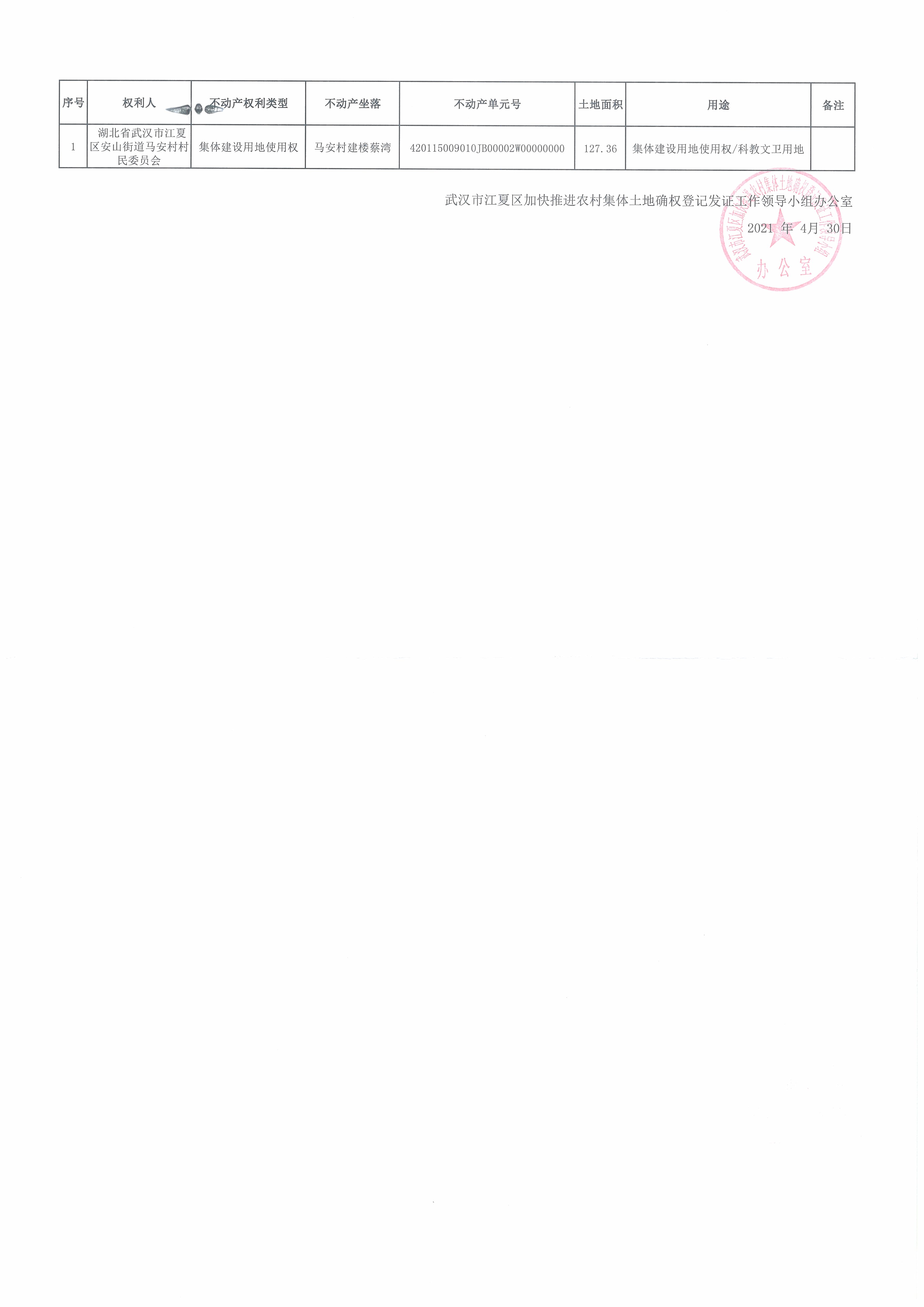 武汉市不动产信息备案登记表