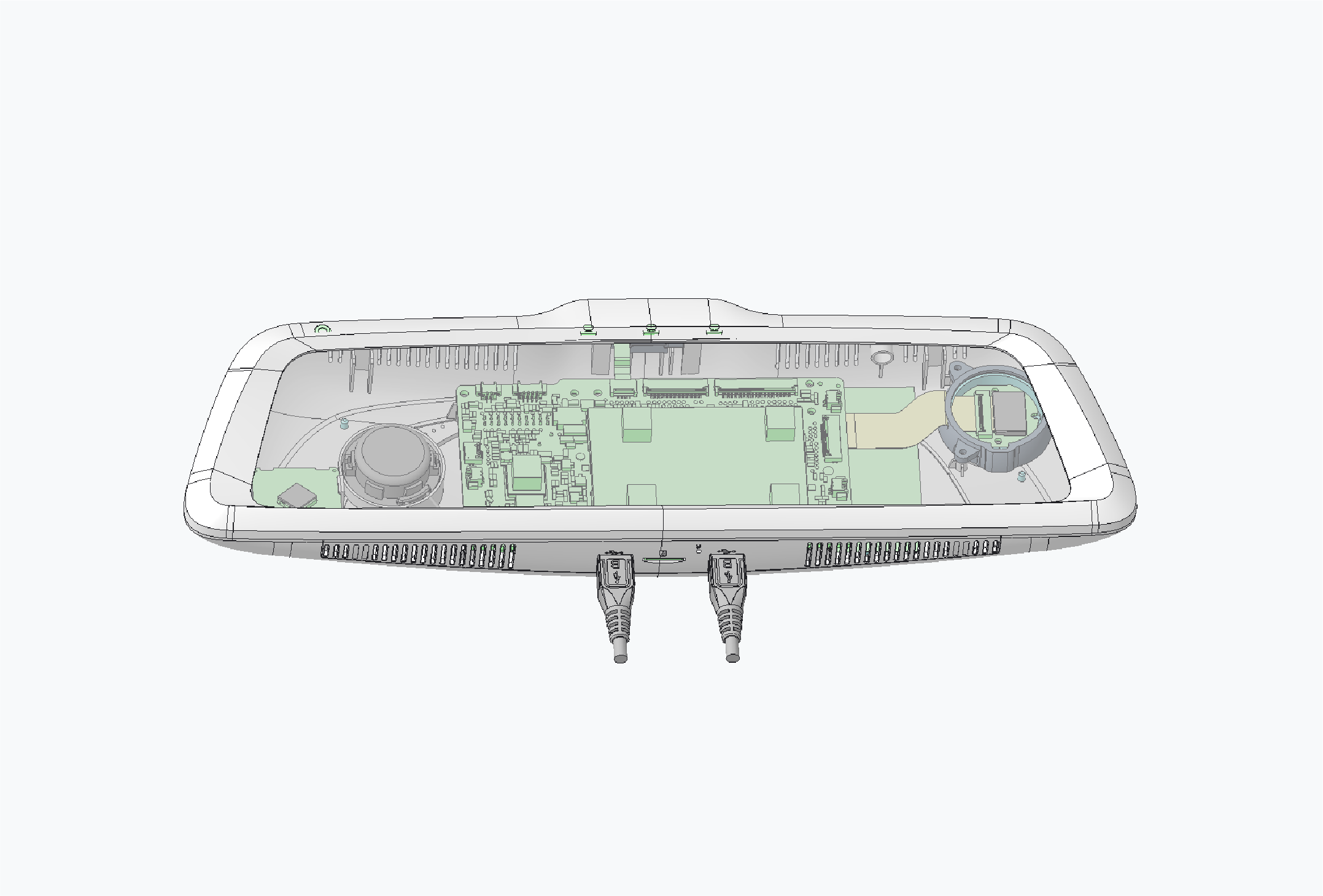 行车记录仪主机内部结构图