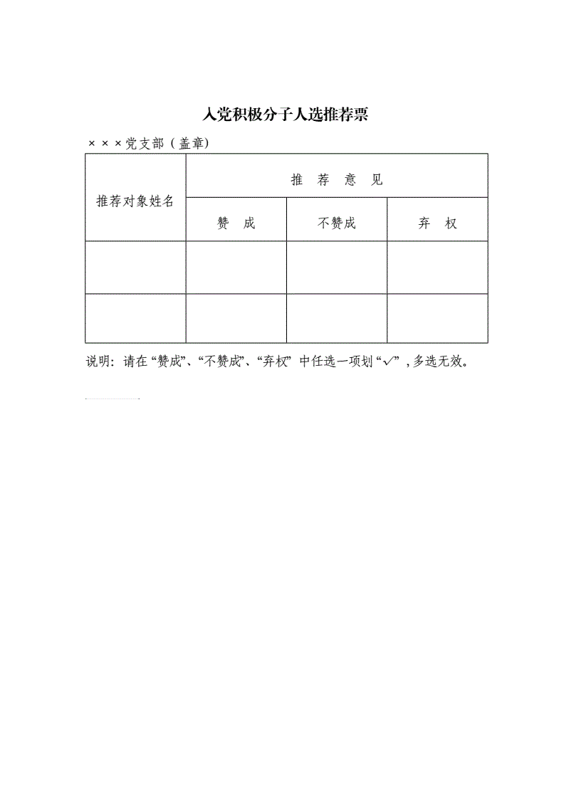 入党积极分子备案表应该谁填