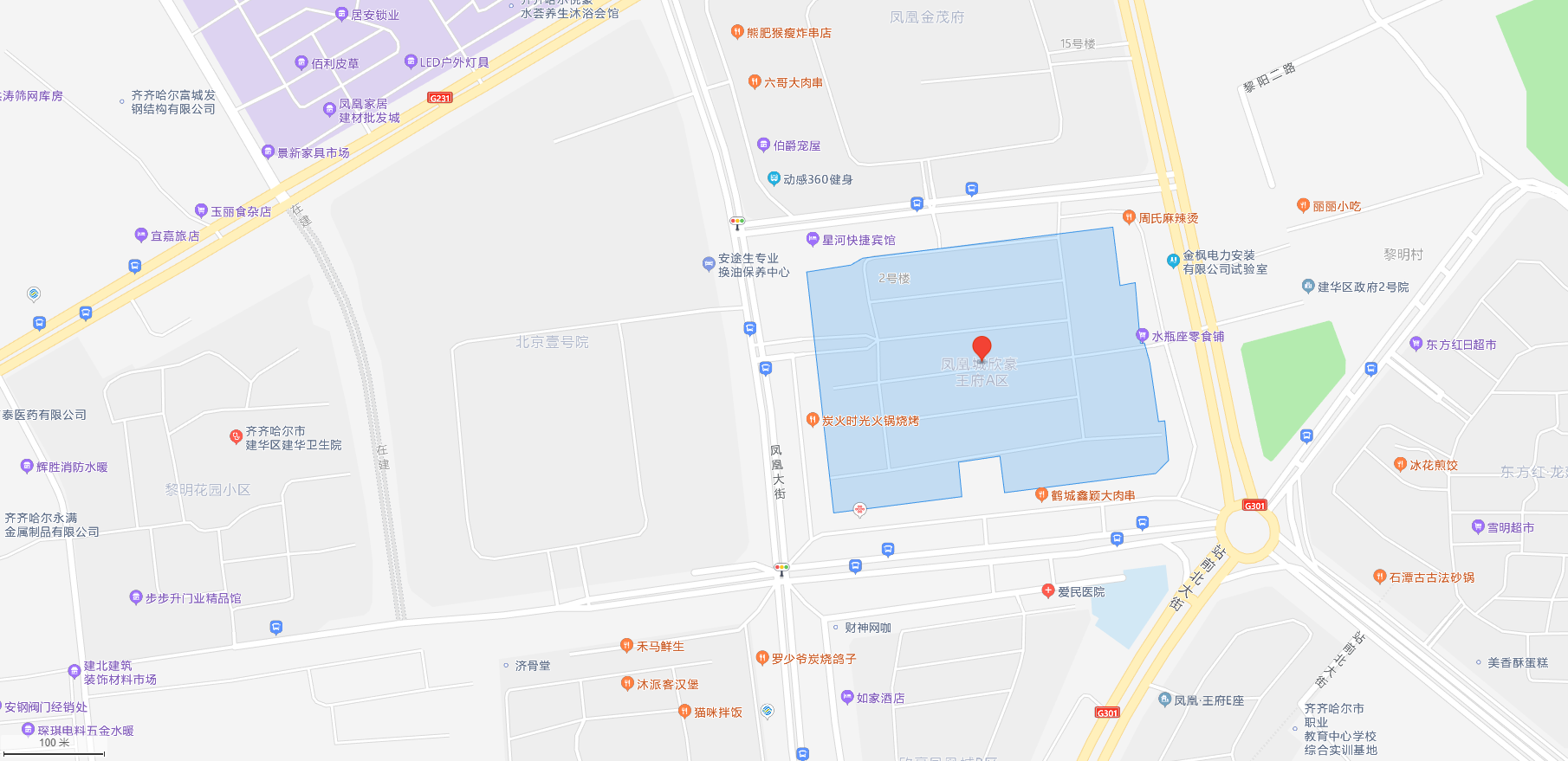 齐齐哈尔金域名都农贸市场