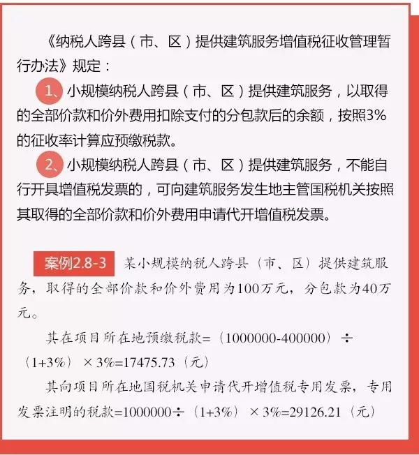 小规模纳税人建筑服务备案