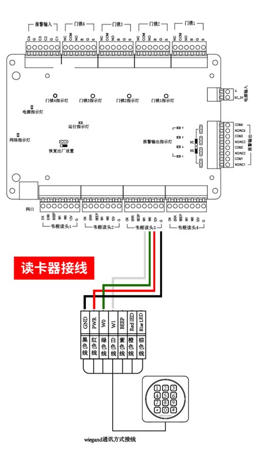 honeywell238主机接线教程