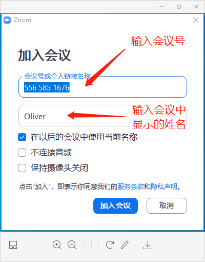 zoom用户服务协议备案