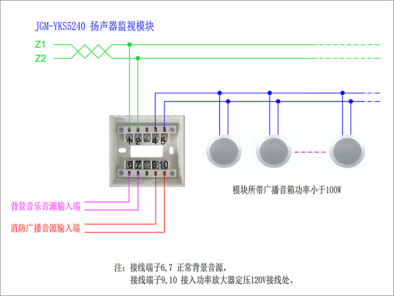 as940警报器主机怎样接线