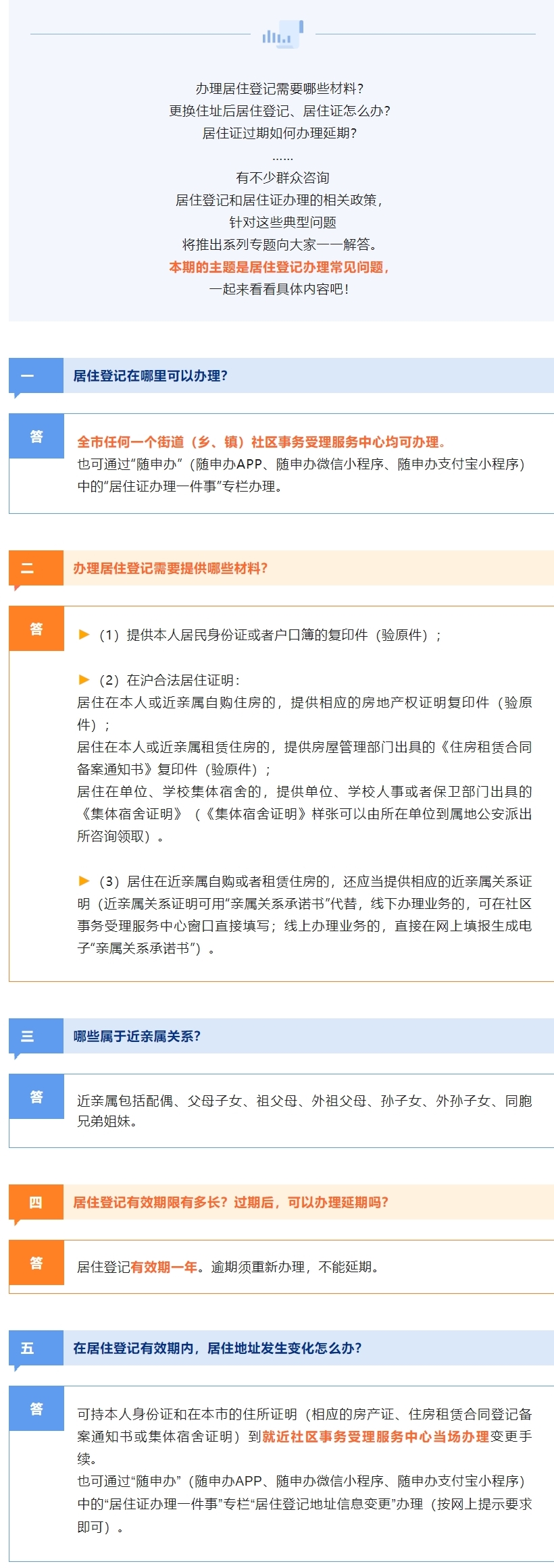 浦东居住证备案需要什么手续