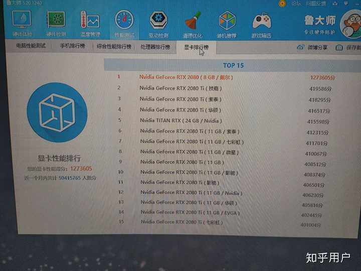 鲁大师跑分70万主机配置