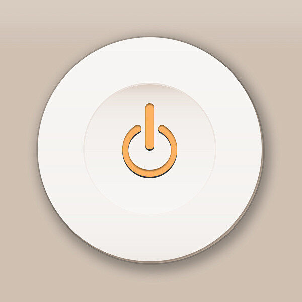 台式机主机的开机按钮