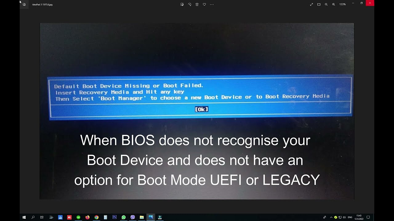 联想主机没有bootmode