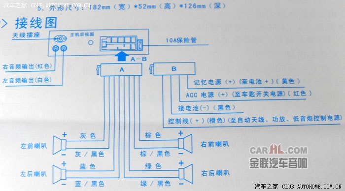 向往音响与主机接线图
