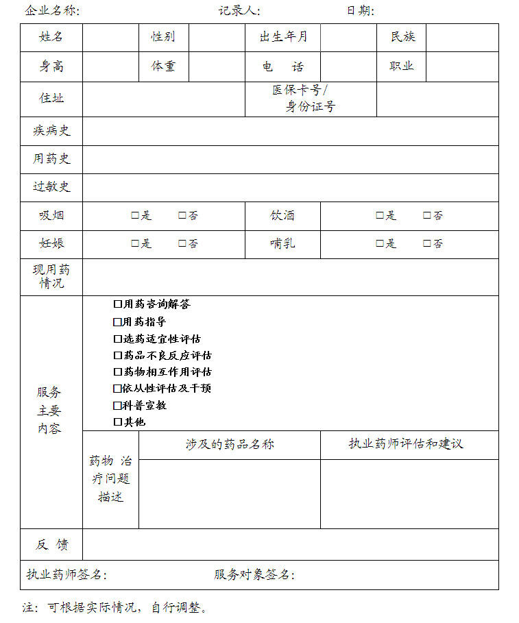 药师变更备案理由怎么写