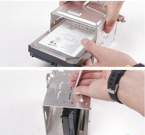 台式电主机硬盘在哪里