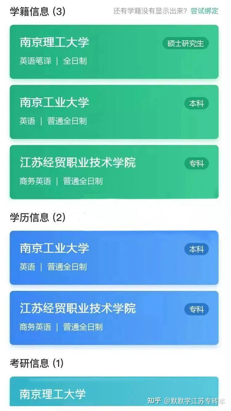 学信网的专科学历注册备案表