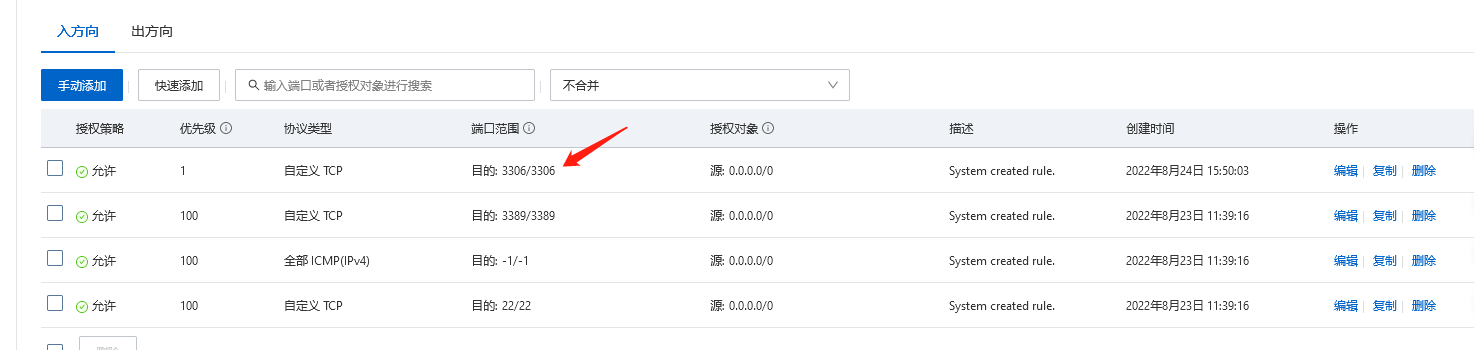 阿里云服务器mysql无法与外部连接