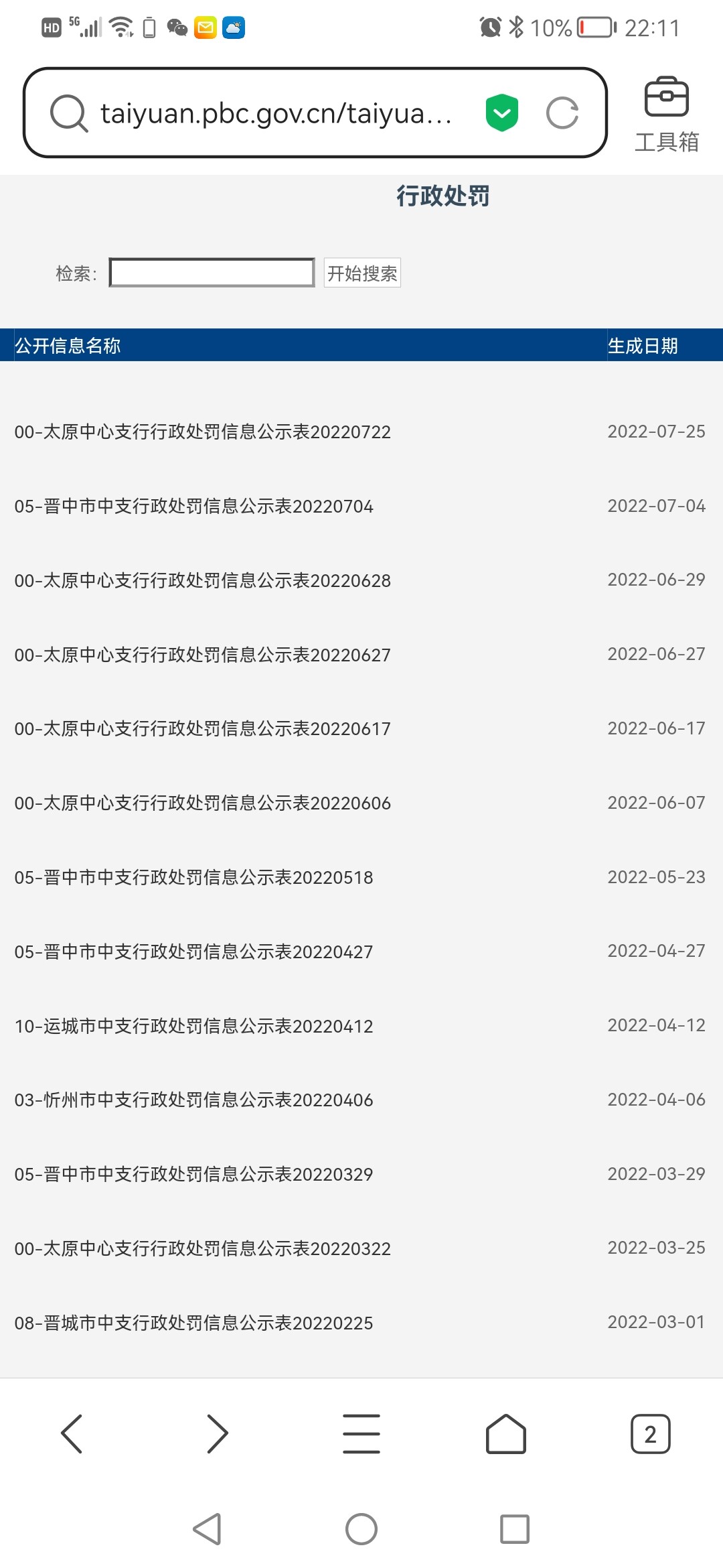 行政处罚有备案吗