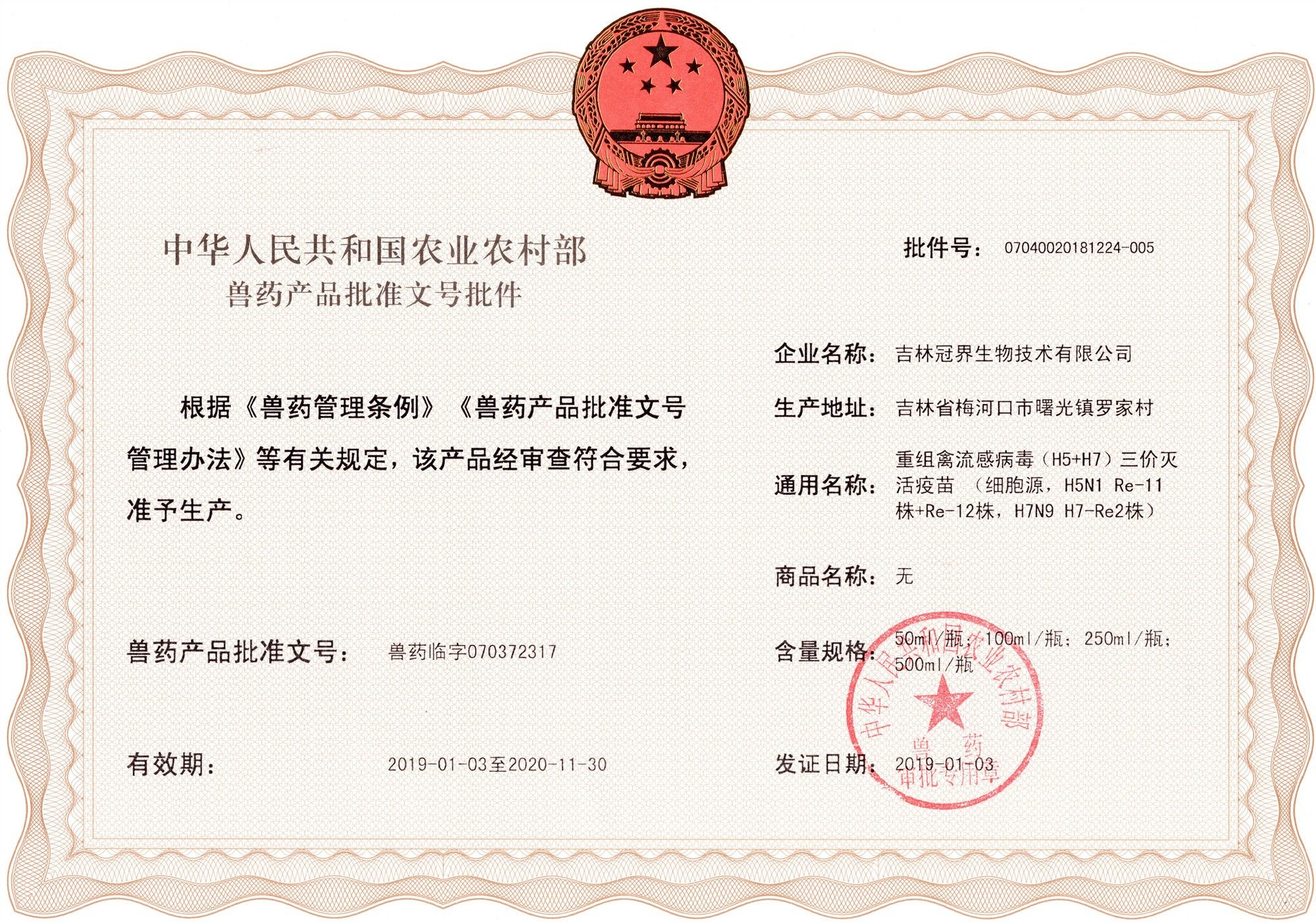 批准文号是备案号