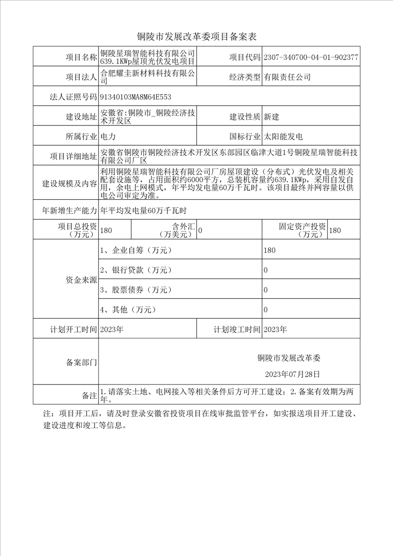 萍乡市个人光伏项目备案申请表