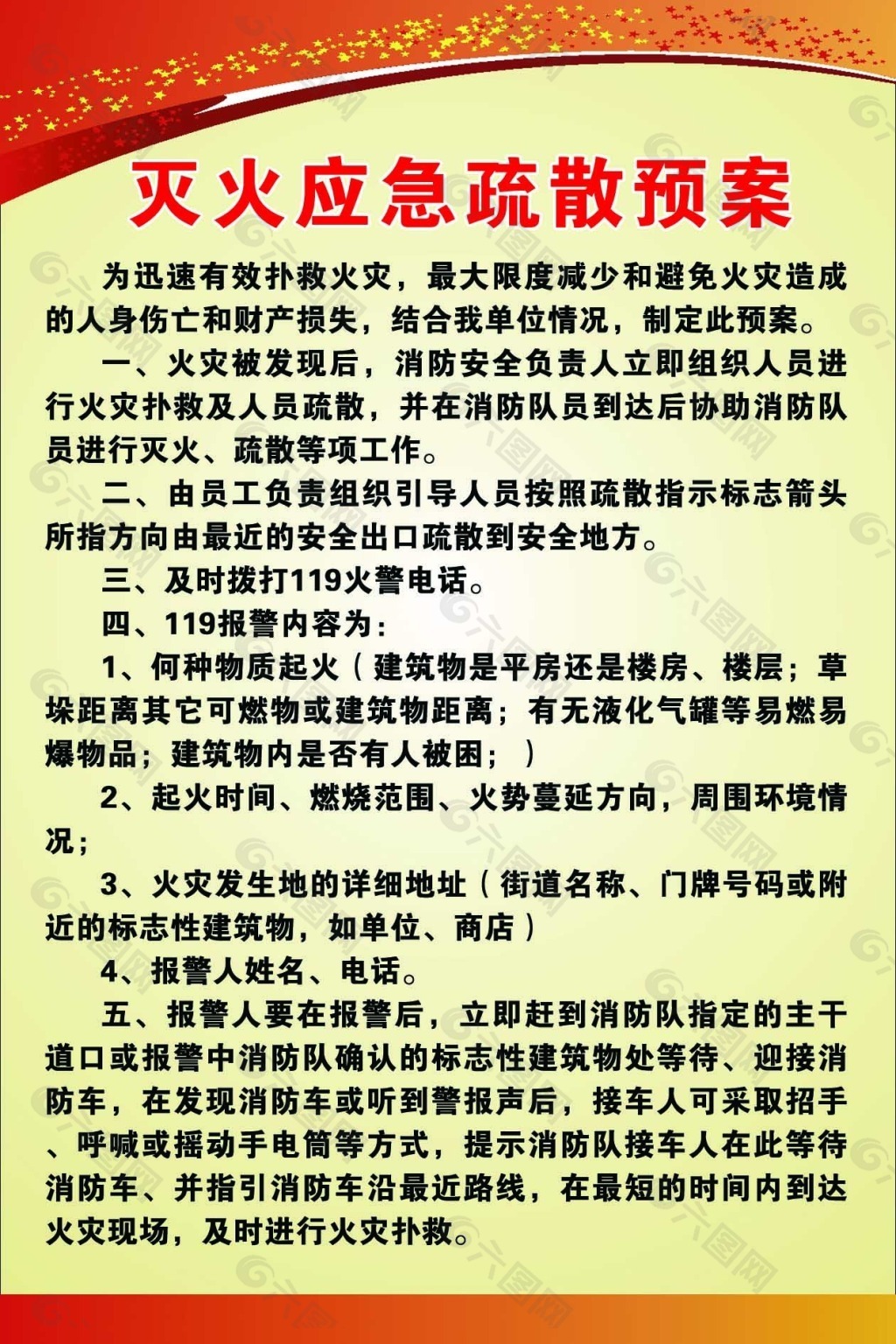 灭火与疏散应急预案及备案