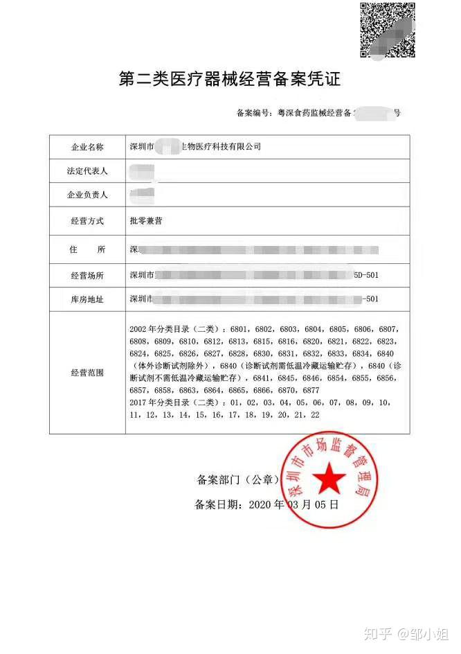 重庆市二类医疗器械备案要求