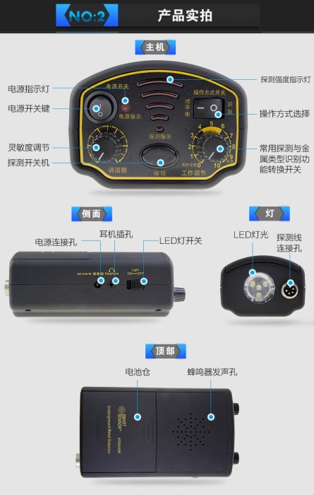 ar944金属探测器主机