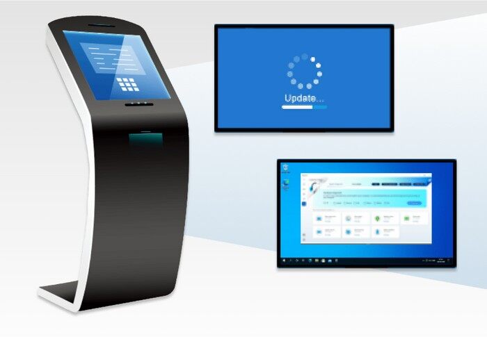 华硕p41迷你主机放在显示器上