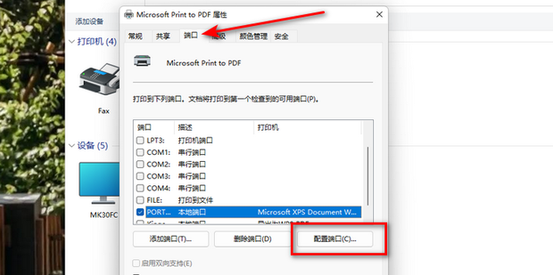 怎样查询打印机主机名和端口名称