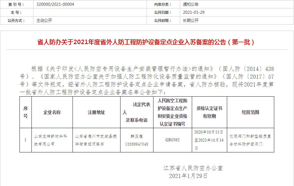 青岛人防工程验收备案设备有哪些