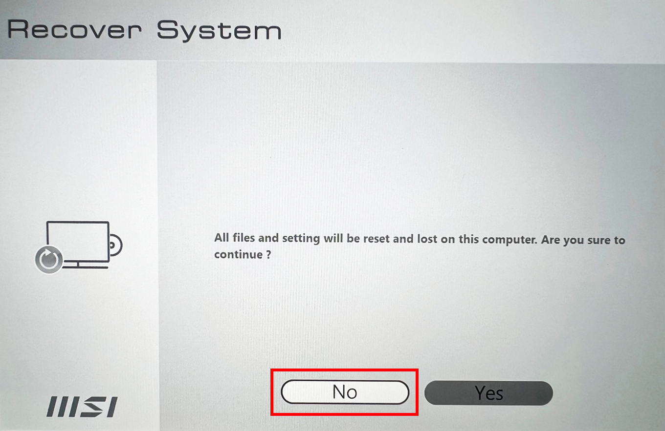 msi主机怎么恢复出厂系统