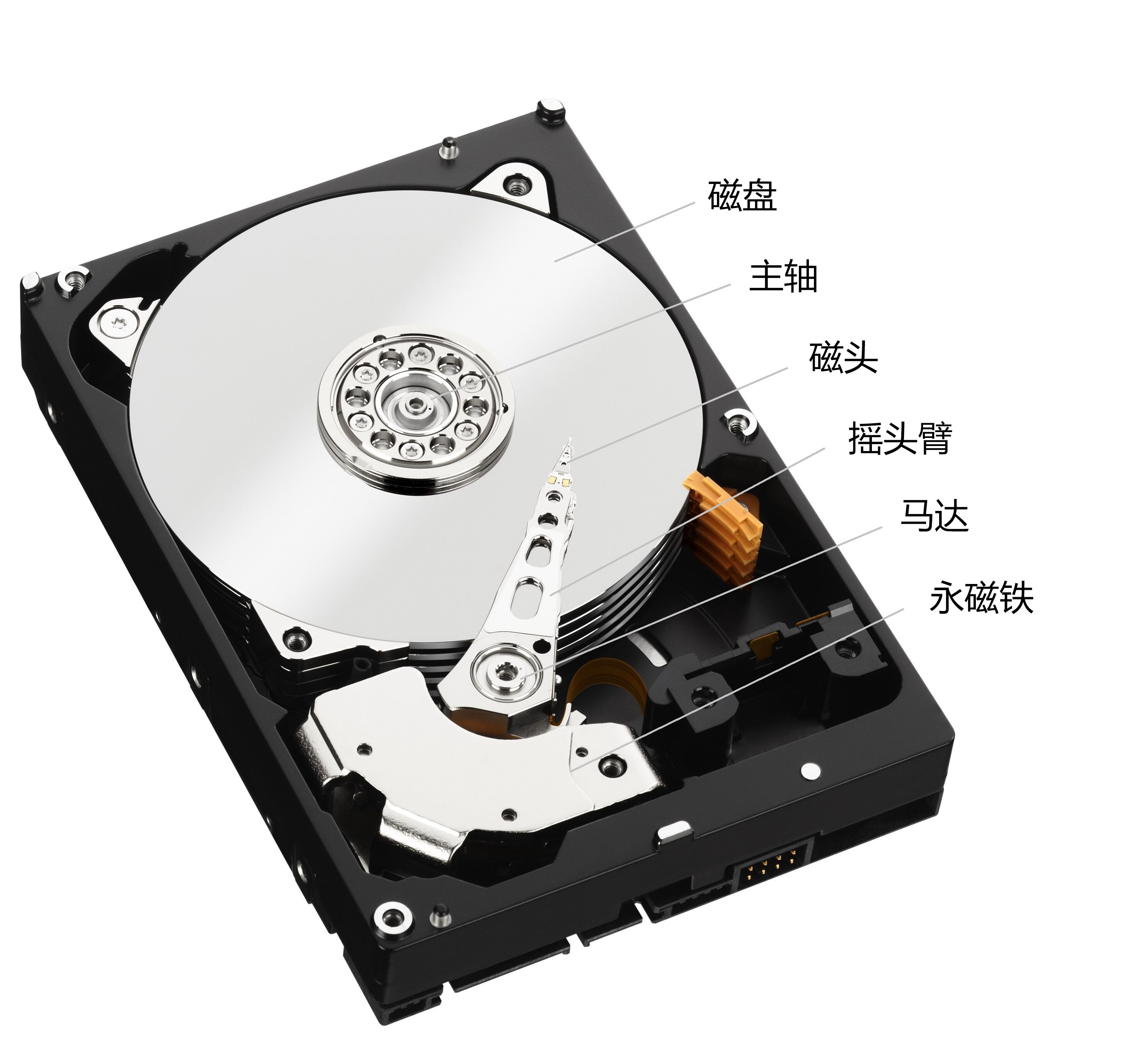 硬盘装在主机箱内 因此硬盘属于主存