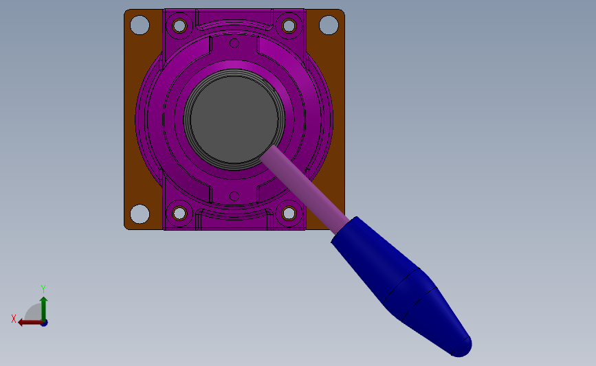 船舶主机三位四通阀控制齿轮箱