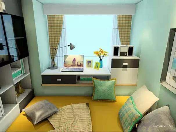 飘窗改书桌如何放置电脑主机